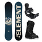 5th Element Range ST-1 Complete Snowboard Package - Black/Grey Black