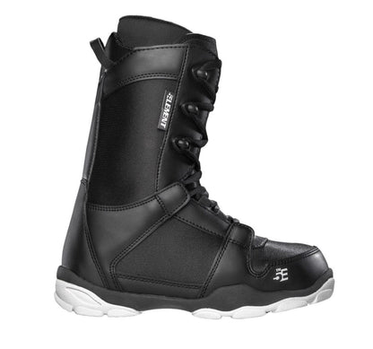 5th Element Nightfall ST-1 Complete Snowboard Package - Black/White Black