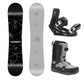 5th Element Shock ST-2 ATOP Complete Snowboard Package - Black/Silver Grey