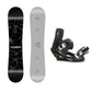 5th Element Shock Snowboard Package - Black/SIlver