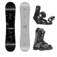 5th Element Shock ST-1 Complete Snowboard Package - Black/Silver Grey