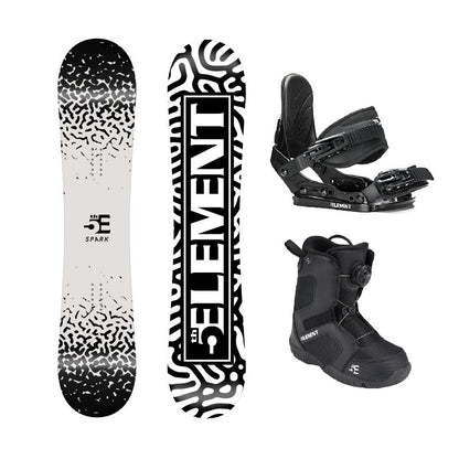 5th Element Spark St-Mini ATOP Complete Snowboard Package