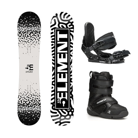 5th Element Spark St-Mini Velcro Complete Snowboard Package