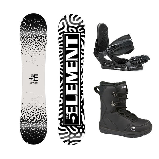 5th Element Spark ST1 Kids Lace Complete Snowboard Package