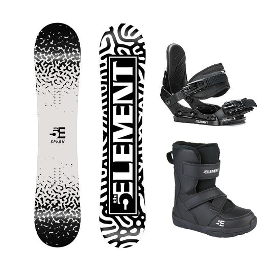 5th Element Spark ST1 Velcro Complete Snowboard Package