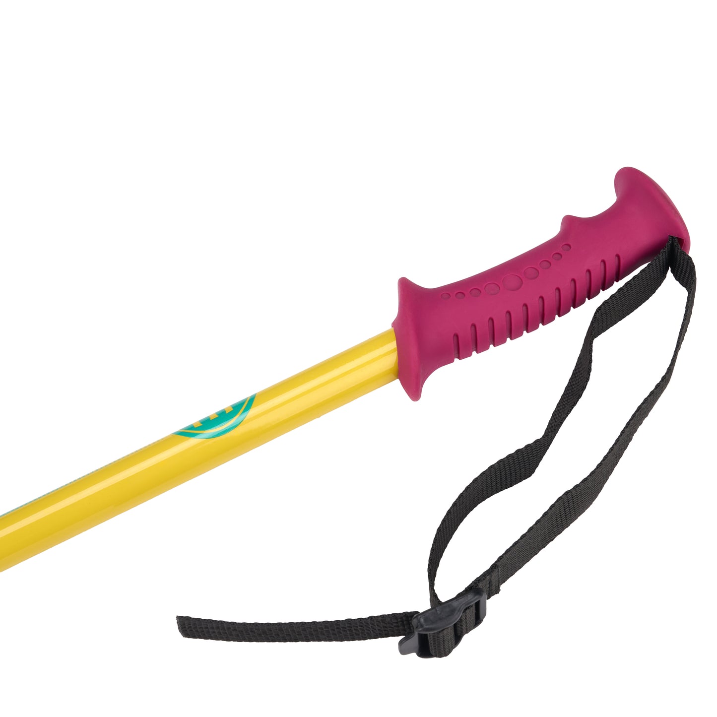5th Element 2 Stealth Retro Ski Poles - Yellow/Pink - Grip