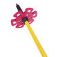 5th Element 2 Stealth Retro Ski Poles - Yellow/Pink - Basket