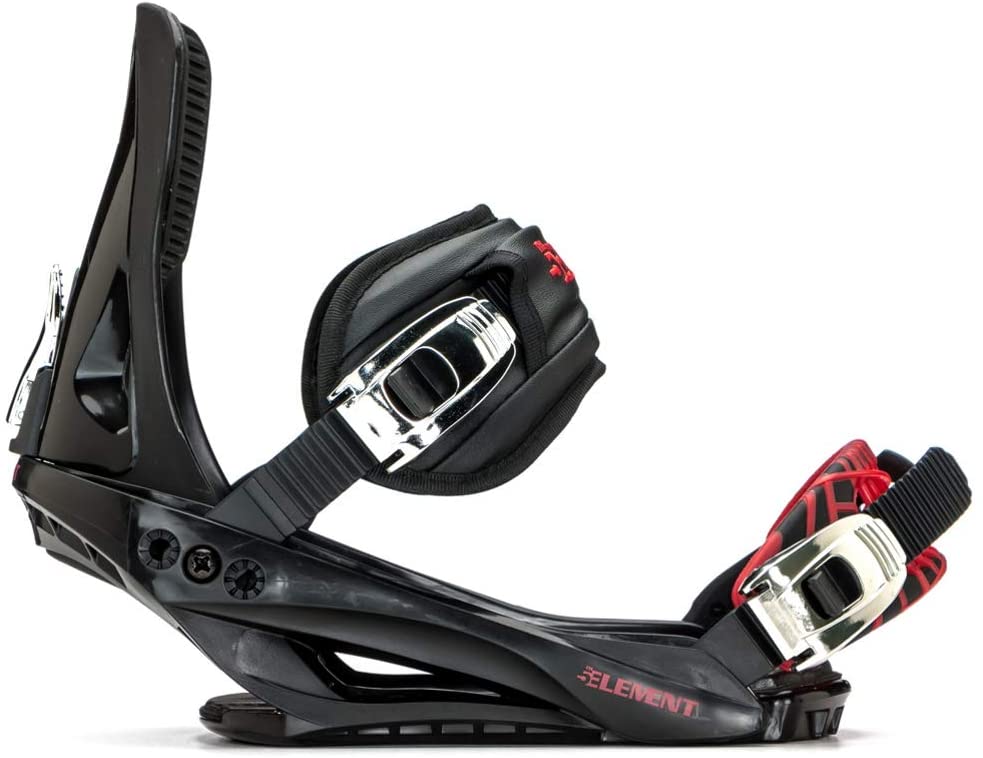 5th Element Forge ST-1 Complete Snowboard Package - Black/Red Grey