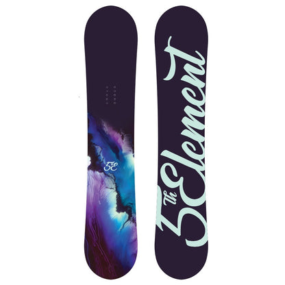 5th Element Storm Snowboard Package - Black/Teal