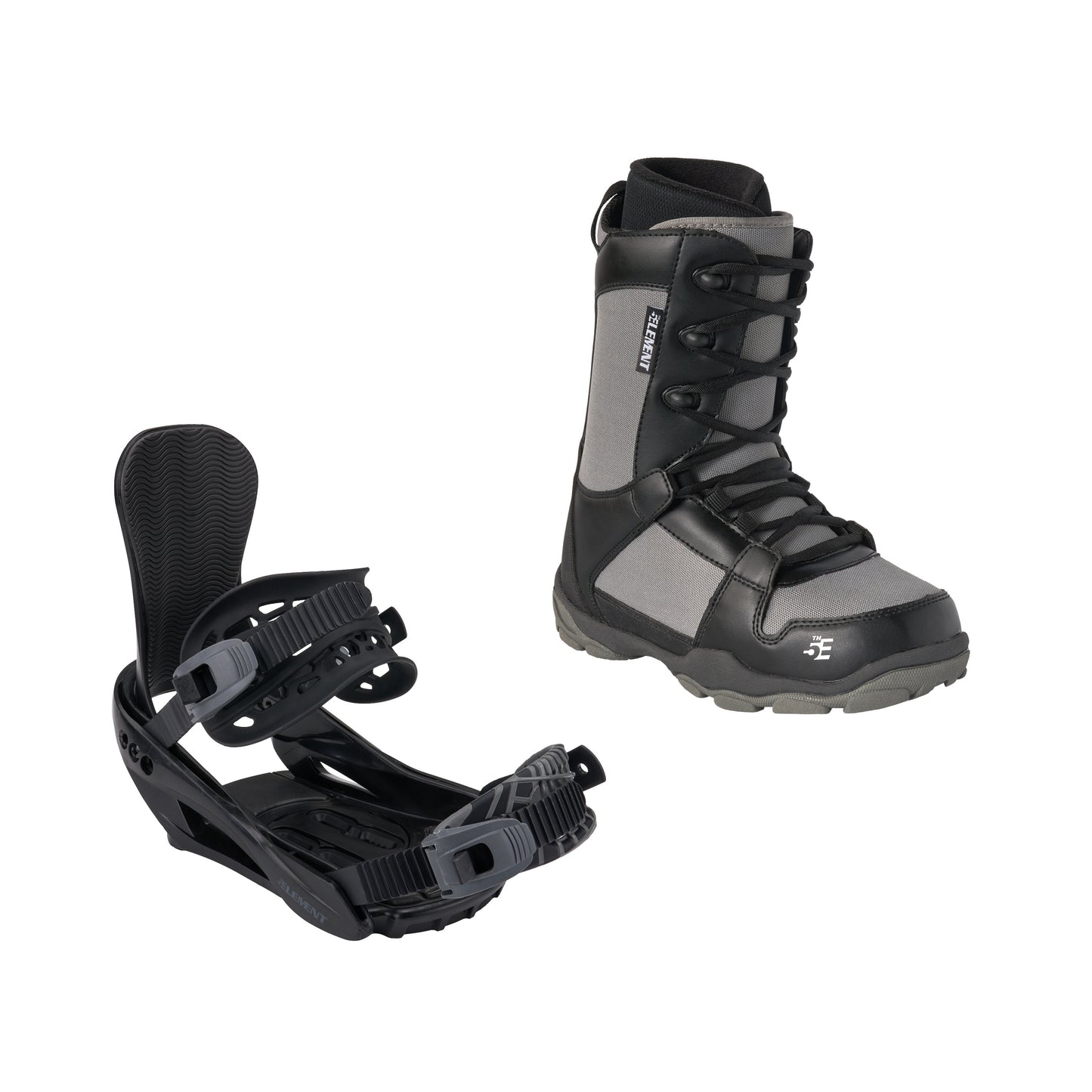 5th Element ST-1 Boot and Summit Binding Package - Black Grey