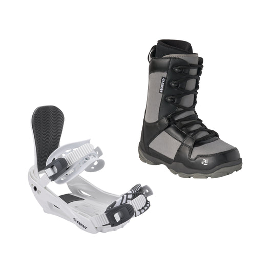 5th Element ST-1 Boot and Summit Binding Package - White Grey