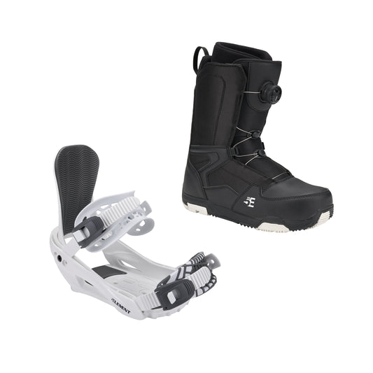 5th Element ST-2 ATOP Boot and Summit Binding Package - White Black