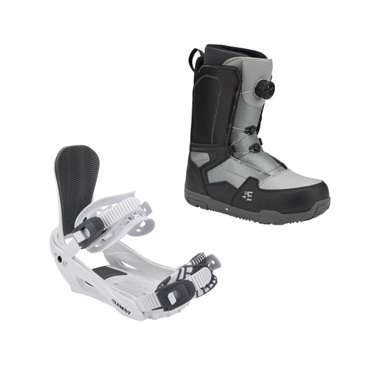 5th Element ST-2 ATOP Boot and Summit Binding Package - White Grey Black