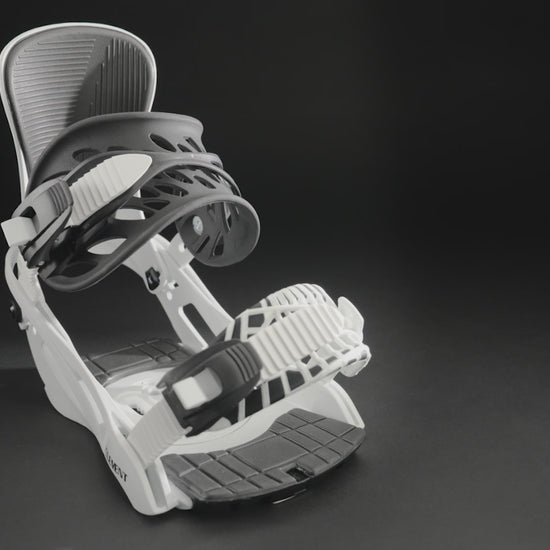 Covert mens snowboard binding video - white/black