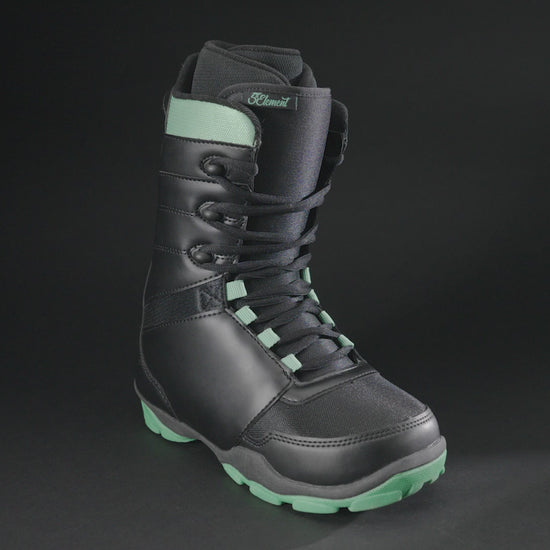 L-1 womens snowboard boot video - black/teal