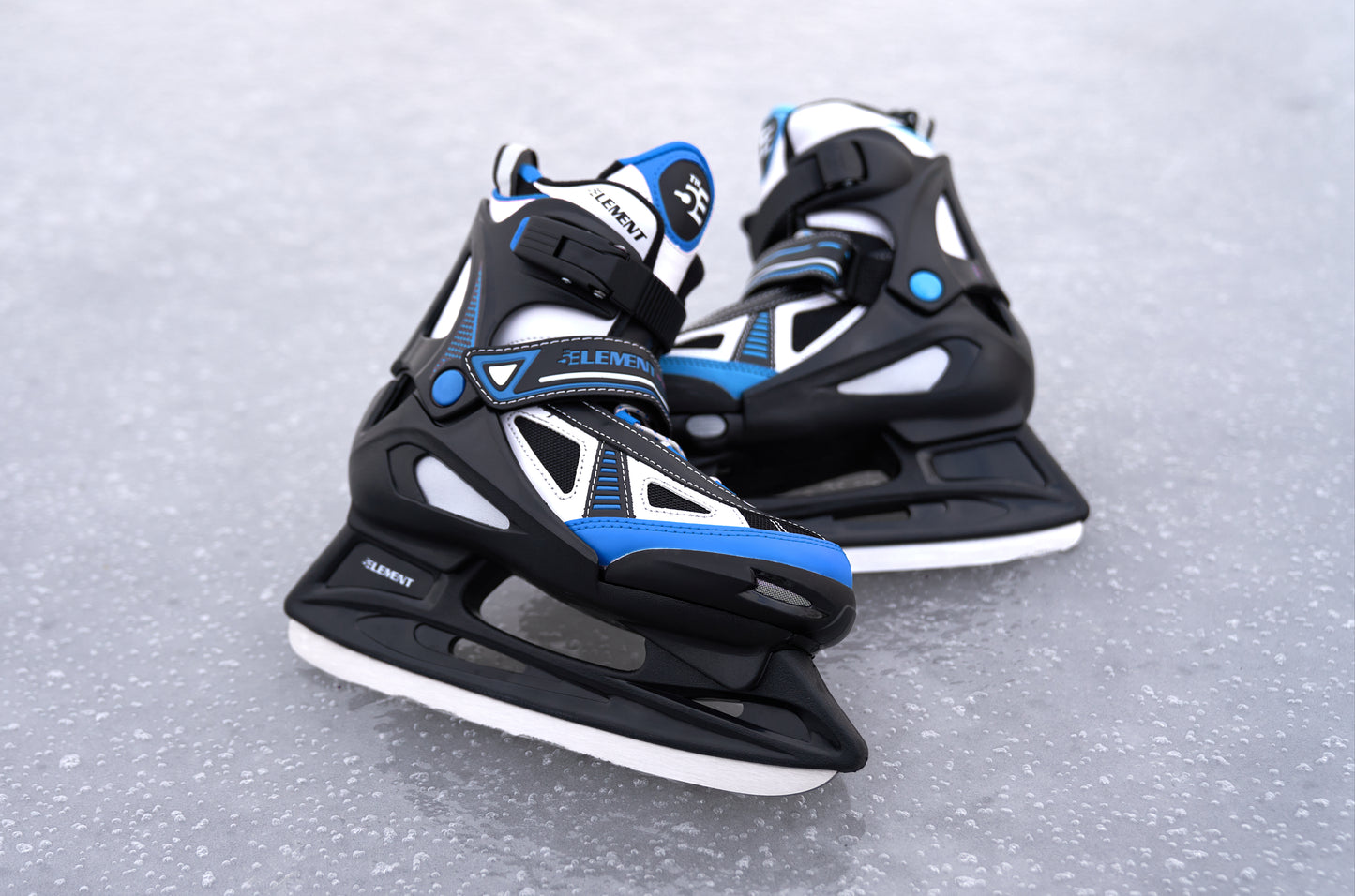 5th Element Stealth Adjustable Kids Skates Blue/Black - On ice